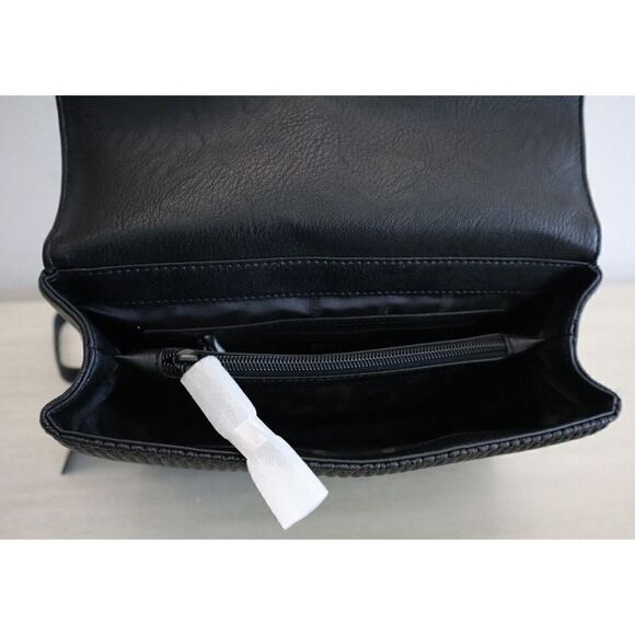 DKNY R343YA59 Women's Sz MD Black Sina Ribbed Crossbody/Shoulder Bag Purse - Picture 14 of 15